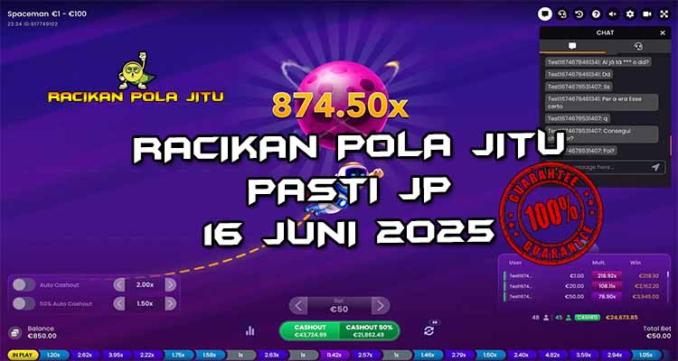 pola gacor spaceman 16 juni 2025