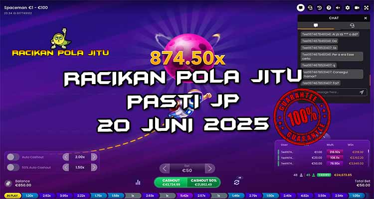 pola gacor spaceman 20 juni 2025