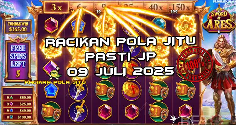 Racikan pola jitu Sword of Ares saat kombinasi simbol top muncul