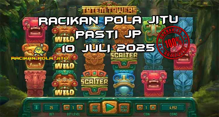Pola menang Totem Towers berdasarkan posisi totem ganda di grid awal