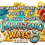 Simbol mahjong bercahaya di gulungan Mahjong Ways III untuk Racikan Pola Jitu 31 Juli 2025.
