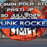 Gulungan Punk Rocker dengan simbol punk dan xWays untuk Racikan Pola Jitu 30 Juli 2025.