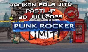 Gulungan Punk Rocker dengan simbol punk dan xWays untuk Racikan Pola Jitu 30 Juli 2025.
