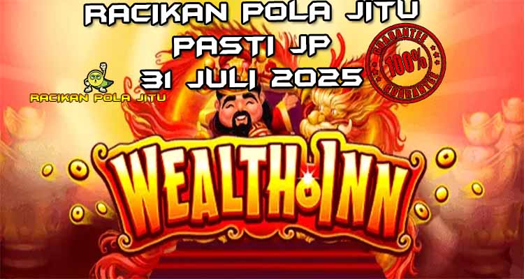 Simbol Cai Shen mengembang di gulungan Wealth Inn untuk Racikan Pola Jitu 31 Juli 2025.
