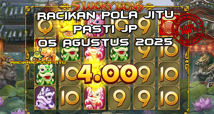 Tabel strategi Racikan Pola Jitu 5 Lucky Lions 5 Agustus 2025 dengan pola taruhan dinamis.