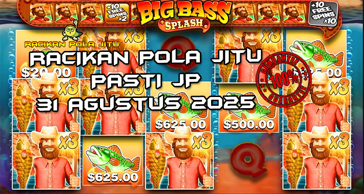 Tabel strategi Racikan Pola Jitu Big Bass Splash di Rajaslot 31 Agustus 2025 dengan pola taruhan ikan raksasa.