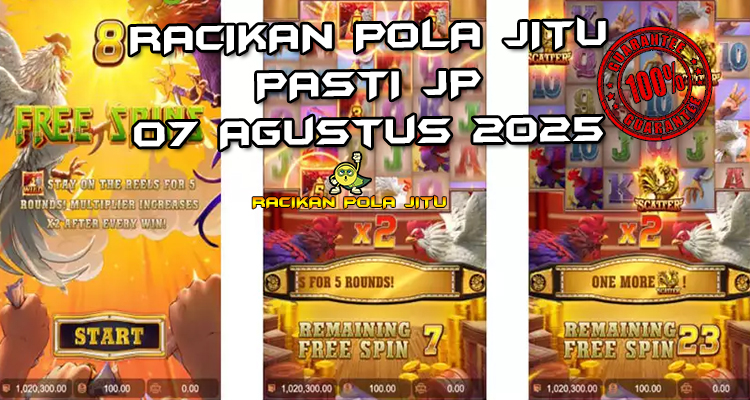 Tabel strategi Racikan Pola Jitu Rooster Rumble 7 Agustus 2025 dengan pola taruhan dinamis.