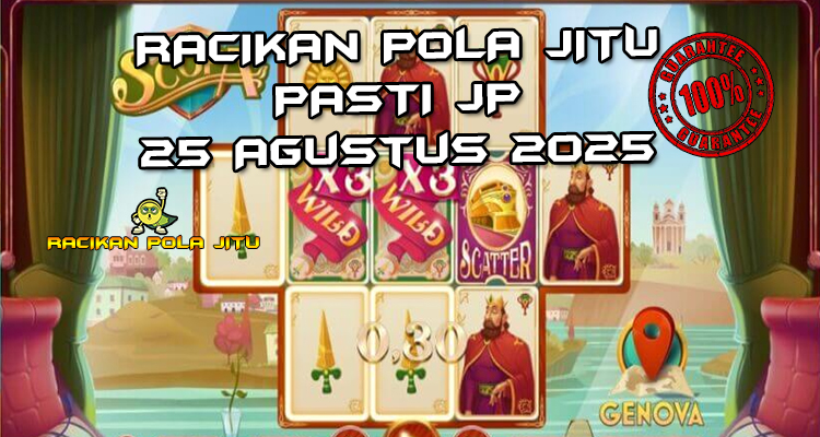 Tabel strategi Racikan Pola Jitu Scopa di Rajaslot 25 Agustus 2025 dengan pola taruhan.