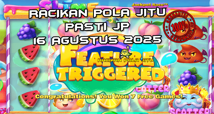 Tabel strategi Racikan Pola Jitu Slime Party di Rajaslot 16 Agustus 2025 dengan pola taruhan.