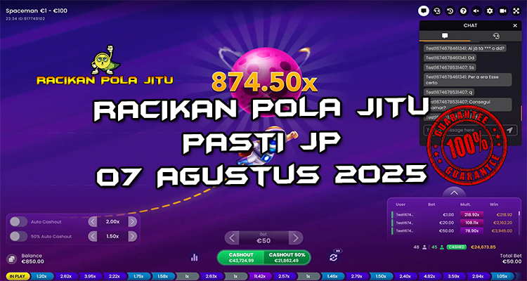 Tabel strategi Racikan Pola Jitu Spaceman 7 Agustus 2025 dengan pola taruhan dinamis.
