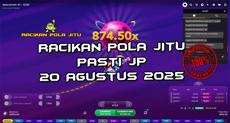 Tabel strategi Racikan Pola Jitu Spaceman di Rajaslot 20 Agustus 2025 dengan pola taruhan kosmik.