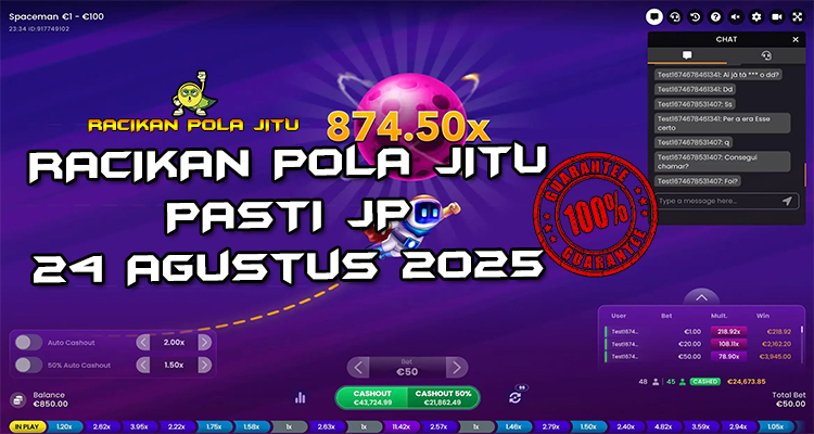 Tabel strategi Racikan Pola Jitu Spaceman di Rajaslot 24 Agustus 2025 dengan pola taruhan kosmik.