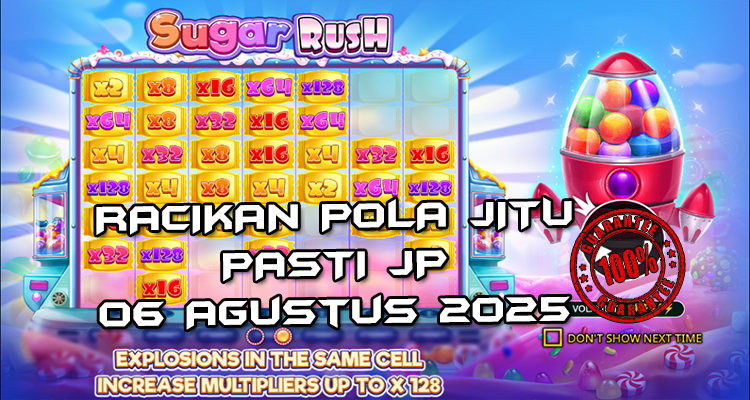 Tabel strategi Racikan Pola Jitu Sugar Rush 6 Agustus 2025 dengan pola taruhan dinamis.