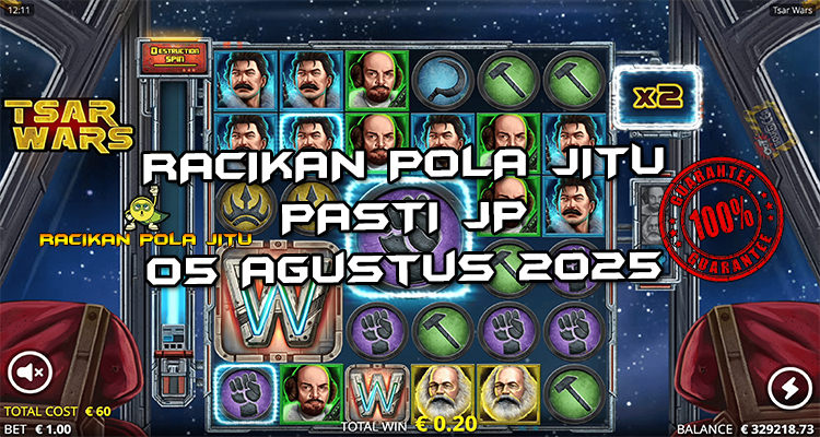 Tabel strategi Racikan Pola Jitu Tsar Wars 5 Agustus 2025 dengan pola taruhan dinamis.