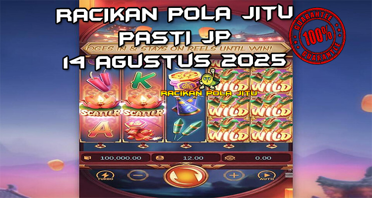 Tabel strategi Racikan Pola Jitu Wild Fireworks di Rajaslot 14 Agustus 2025 dengan pola taruhan.