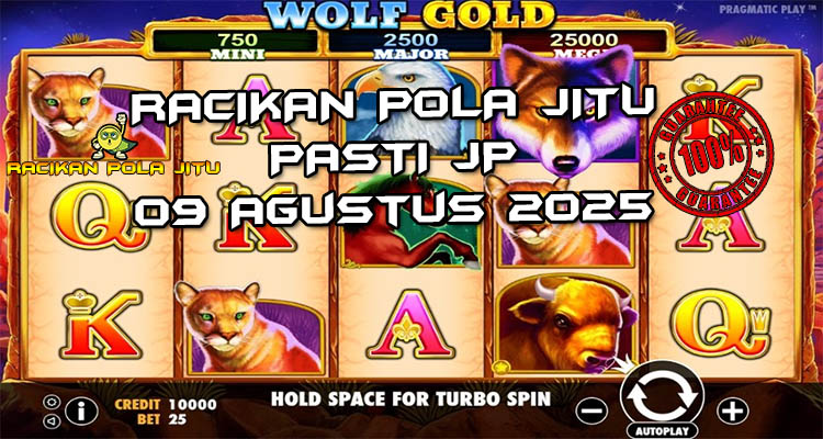 Tabel strategi Racikan Pola Jitu Wolf Gold di Rajaslot 9 Agustus 2025 dengan pola taruhan dinamis.