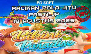 Bikini berkilau Bikini Paradise dengan Free Spins untuk Racikan Pola Jitu Bikini Paradise di Rajaslot 18 Agustus 2025.