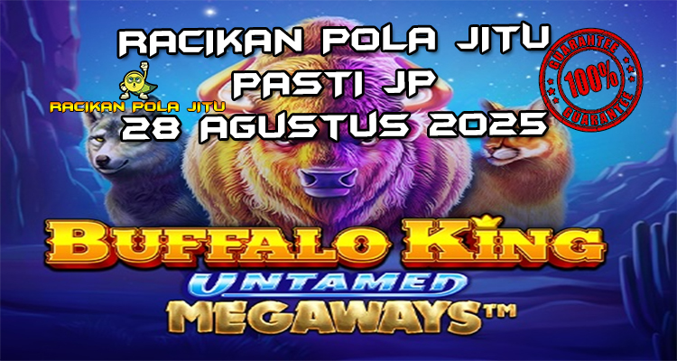 Bison Buffalo King Untamed Megaways dengan Free Spins untuk Racikan Pola Jitu Buffalo King Untamed Megaways di Rajaslot 28 Agustus 2025.