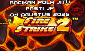 Simbol api di Fire Strike 2 dengan Sticky Wilds untuk Racikan Pola Jitu 1 Agustus 2025.