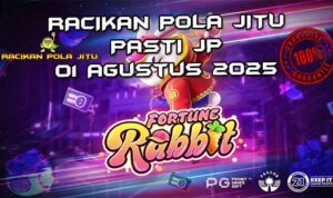 Kelinci keberuntungan dengan simbol Fortune Prize di Fortune Rabbit untuk Racikan Pola Jitu 1 Agustus 2025.
