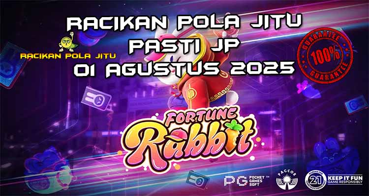 Kelinci keberuntungan dengan simbol Fortune Prize di Fortune Rabbit untuk Racikan Pola Jitu 1 Agustus 2025.