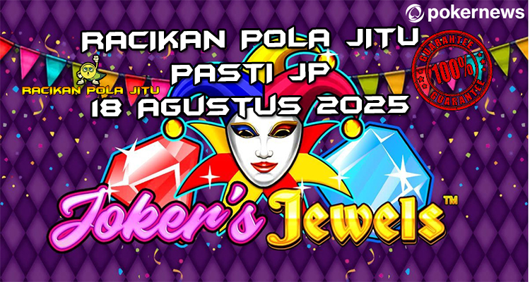 Permata joker Joker's Jewels dengan Scatter Bonus untuk Racikan Pola Jitu Joker's Jewels di Rajaslot 18 Agustus 2025.