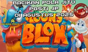 Karakter kartun dengan Loony Cannon di Loony Blox untuk Racikan Pola Jitu 1 Agustus 2025.