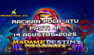 Bola kristal Madame Destiny Megaways dengan Free Spins untuk Racikan Pola Jitu Madame Destiny Megaways di Rajaslot 14 Agustus 2025.