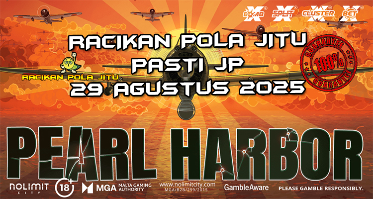 Pesawat tempur Pearl Harbor dengan Free Spins untuk Racikan Pola Jitu Pearl Harbor di Rajaslot 29 Agustus 2025.