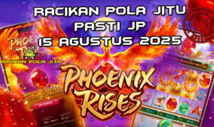 Sayap phoenix menyala dengan Free Spins untuk Racikan Pola Jitu Phoenix Rises di Rajaslot 15 Agustus 2025.