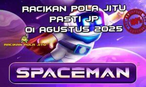 Astronot Spaceman dengan pengali 5x untuk Racikan Pola Jitu 1 Agustus 2025.