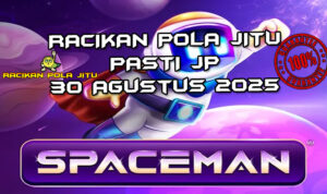 Roket Spaceman dengan Cashout untuk Racikan Pola Jitu Spaceman di Rajaslot 30 Agustus 2025.