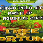 Tabel strategi Racikan Pola Jitu Tree of Fortune di Rajaslot 12 Agustus 2025 dengan pola taruhan.