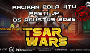 Galaksi Tsar Wars dengan xNudge Wilds untuk Racikan Pola Jitu 5 Agustus 2025.