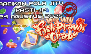 Dadu Win Win Fish Prawn Crab dengan Free Spins untuk Racikan Pola Jitu Win Win Fish Prawn Crab di Rajaslot 24 Agustus 2025.