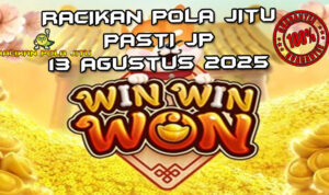 Anjing keberuntungan Win Win Won dengan Free Spins untuk Racikan Pola Jitu di Rajaslot 13 Agustus 2025.