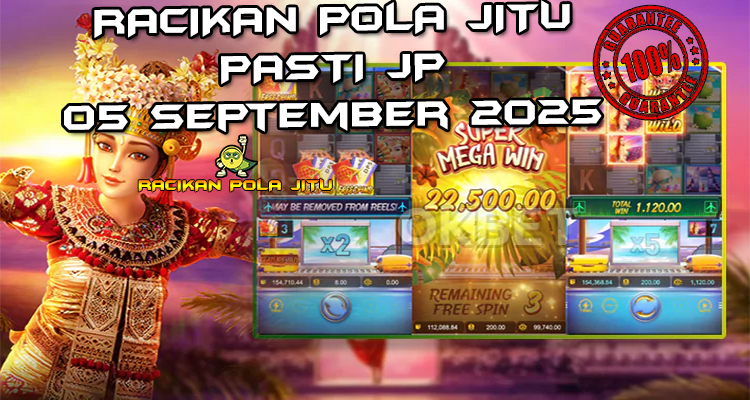 Tabel strategi Racikan Pola Jitu Bali Vacation di Rajaslot 5 September 2025 dengan pola taruhan bunga kamboja.