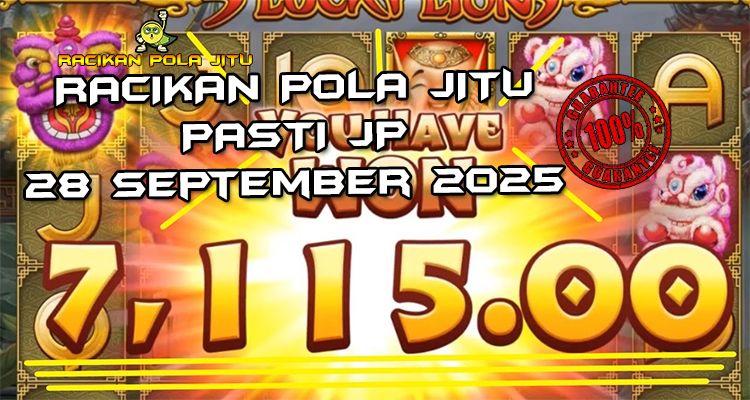 Tabel strategi Racikan Pola Jitu Rajaslot Game 5 Lucky Lions 28 September 2025 dengan pola taruhan savana keberuntungan.