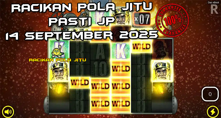Tabel strategi Racikan Pola Jitu Rajaslot Game Das xBoot 14 September 2025 dengan pola taruhan sonar kapal selam.