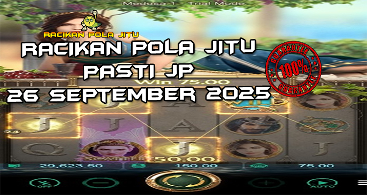 Tabel strategi Racikan Pola Jitu Rajaslot Game Medusa 26 September 2025 dengan pola taruhan kuil Yunani.