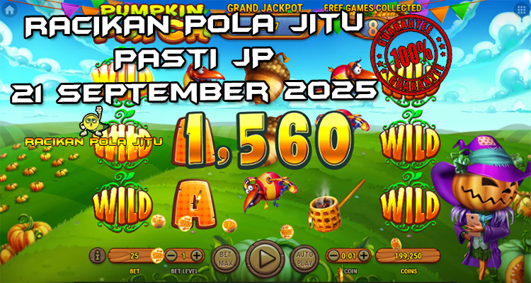 Tabel strategi Racikan Pola Jitu Rajaslot Game Pumpkin Patch 21 September 2025 dengan pola taruhan labu bercahaya.
