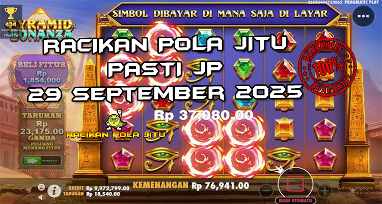 Tabel strategi Racikan Pola Jitu Rajaslot Game Pyramid Bonanza 29 September 2025 dengan pola taruhan piramida kuno.