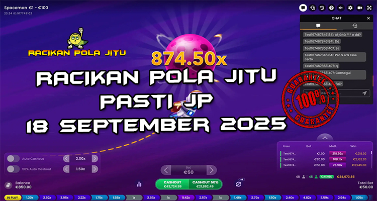 Tabel strategi Racikan Pola Jitu Rajaslot Game Spaceman 18 September 2025 dengan pola taruhan lubang hitam.