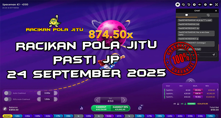 Tabel strategi Racikan Pola Jitu Rajaslot Game Spaceman 24 September 2025 dengan pola taruhan luar angkasa.