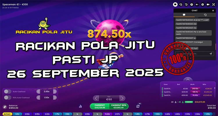 Tabel strategi Racikan Pola Jitu Rajaslot Game Spaceman 26 September 2025 dengan pola taruhan galaksi.