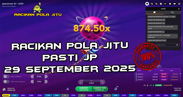 Tabel strategi Racikan Pola Jitu Rajaslot Game Spaceman 29 September 2025 dengan pola taruhan galaksi pemenang.