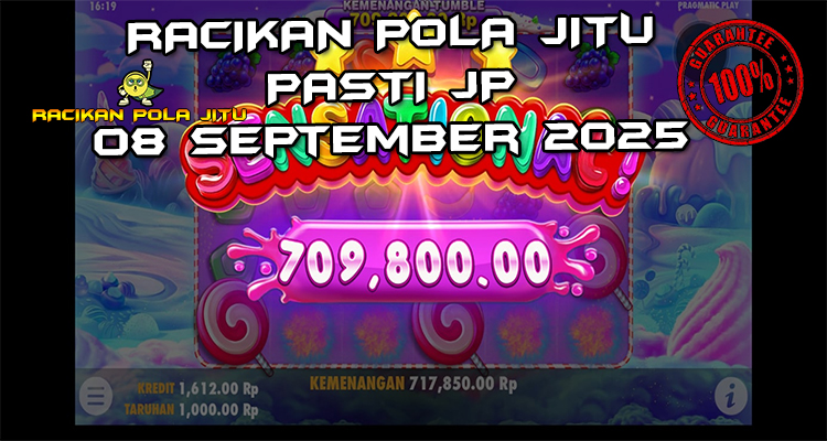 Tabel strategi Racikan Pola Jitu Rajaslot Game Sweet Bonanza 8 September 2025 dengan pola taruhan gula kristal.