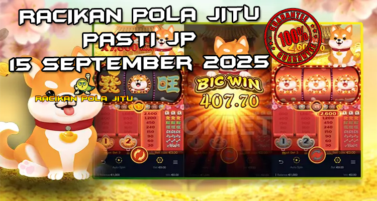 Tabel strategi Racikan Pola Jitu Rajaslot Game Win Win Won 15 September 2025 dengan pola taruhan lentera merah.