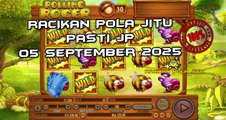 Tabel strategi Racikan Pola Jitu Rolling Roger di Rajaslot 5 September 2025 dengan pola taruhan dedaunan hijau.