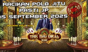 Lampu neon The Big Deal Deluxe dengan Free Spins untuk Racikan Pola Jitu Rajaslot Game The Big Deal Deluxe 15 September 2025.
